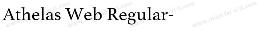 Athelas Web Regular字体转换